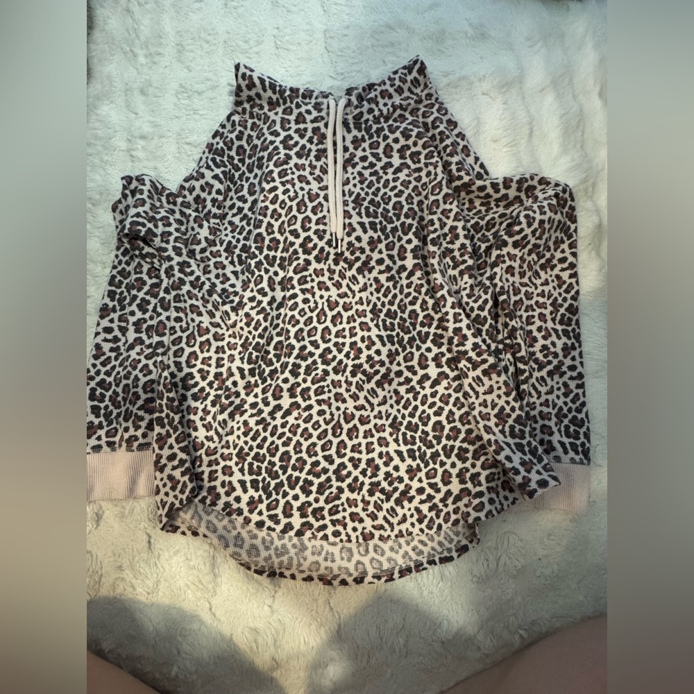 Victoria's Secret Leopard Print Matching Sweater and Short Set